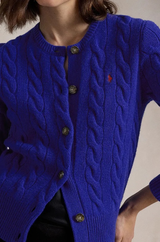 Vlněný svetr Polo Ralph Lauren fialová 211910443