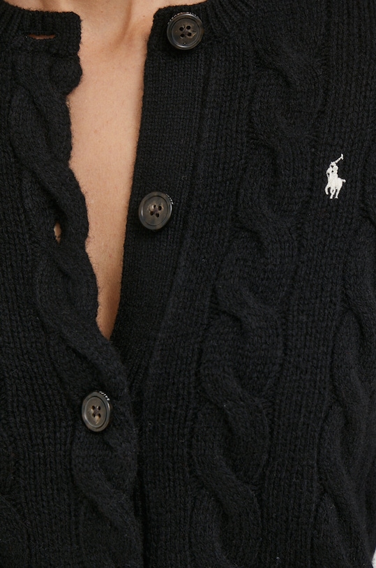 Вълнена жилетка Polo Ralph Lauren 211910443 черен