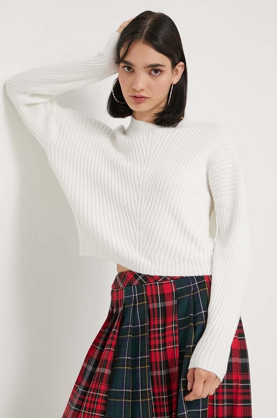 Hollister Co. pulover grosime medie alb KI350.3123.101