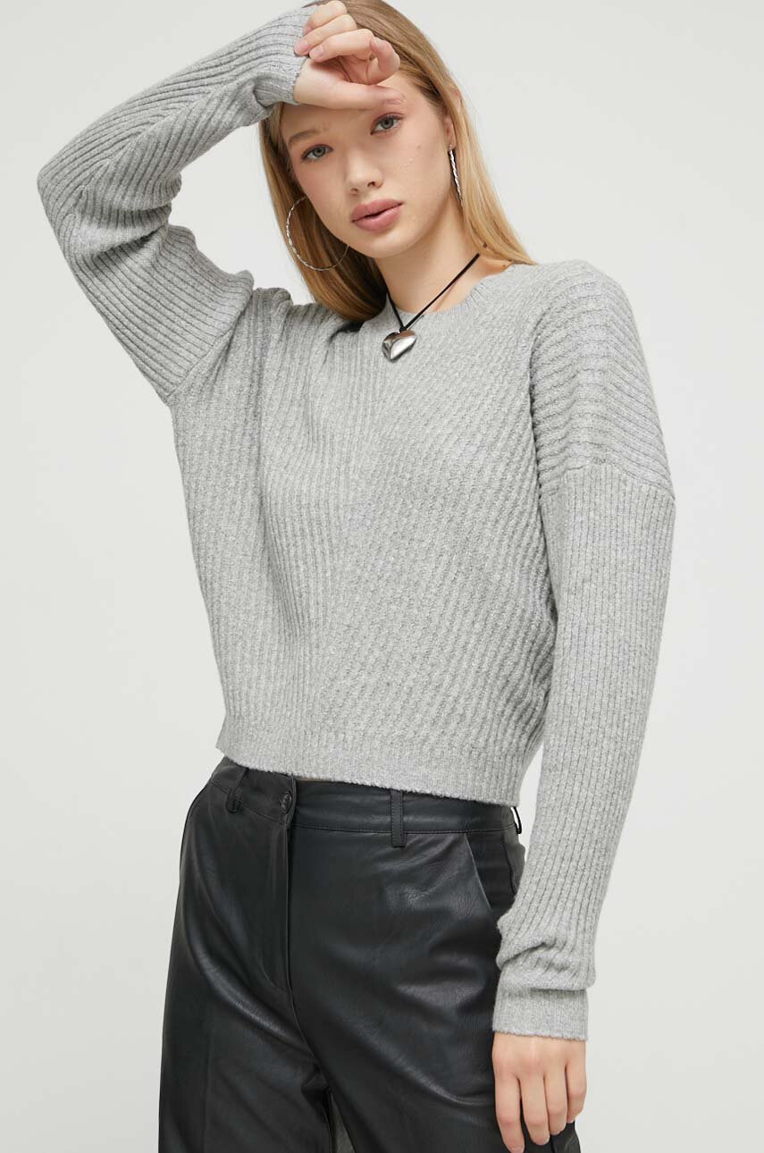 Hollister Co. pulover grosime medie gri KI350.3123.122