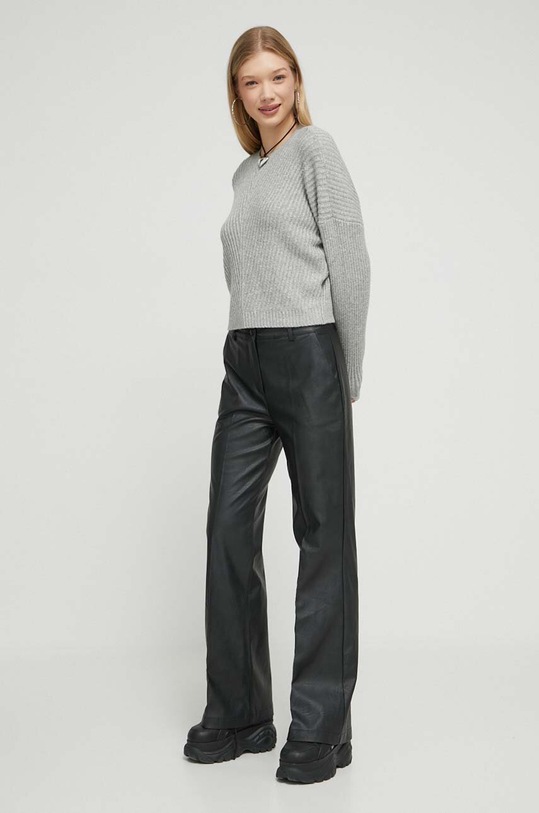 Hollister Co. pulover KI350.3123.122 gri AW23