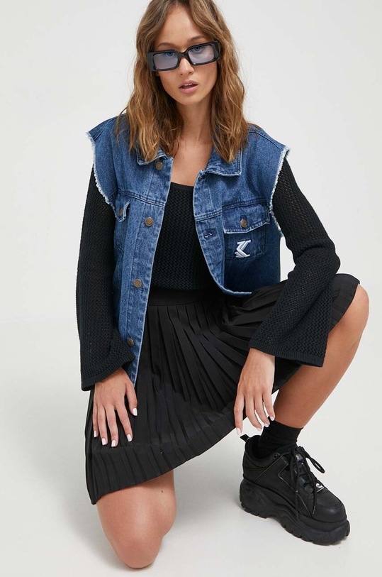 Hollister Co. pamut pulóver KI350.3134.900 fekete AW23