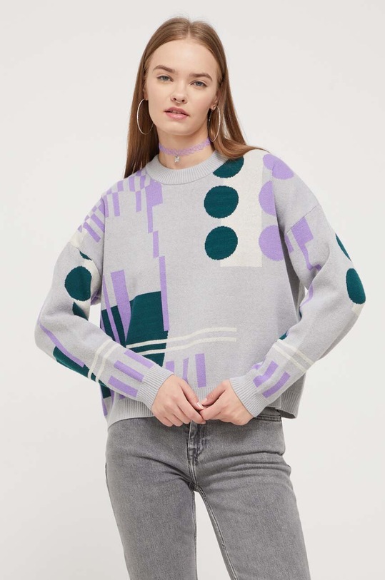 Sveter Volcom okrúhly sivá B0732305.HGR