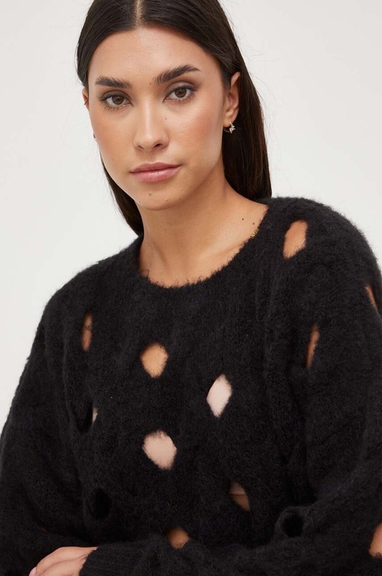 Pinko sweter wełniany czarny 101698.A14K
