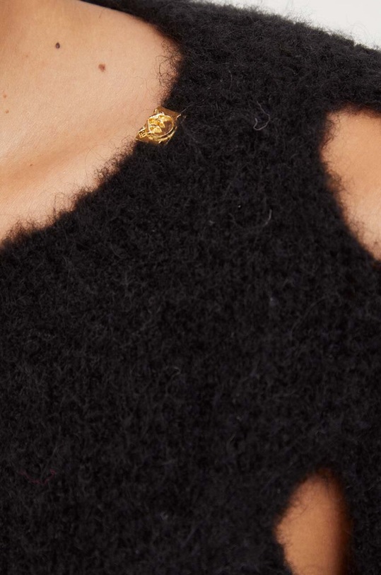 Pinko sweter wełniany 101698.A14K czarny