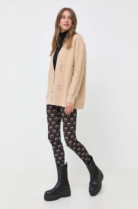 Pinko kardigan 101569.A117 brązowy AW23