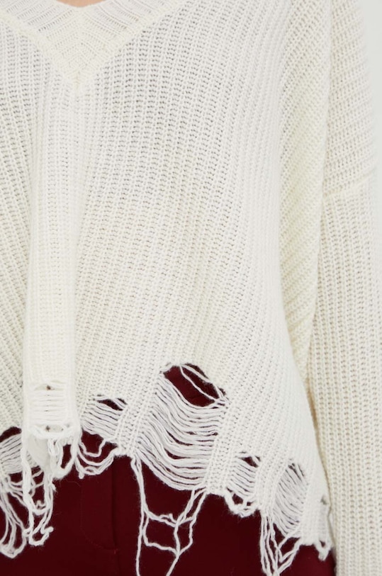 Pinko sweter wełniany 101788.A15H beżowy