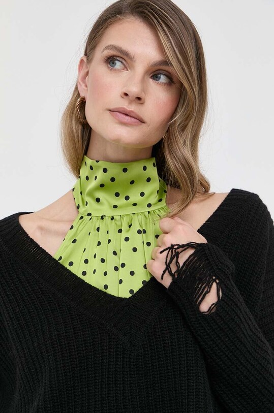 Pinko sweter wełniany czarny 101788.A15H