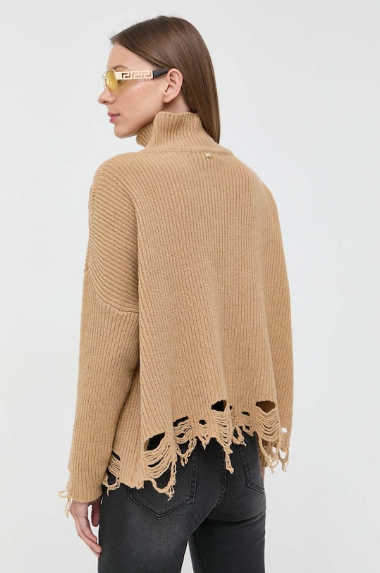 Odzież Pinko sweter wełniany 101787.A15H brązowy