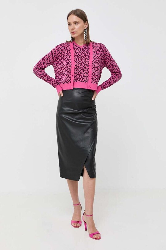 Pinko cardigan din amestec de lana 101633.A12K violet AW23