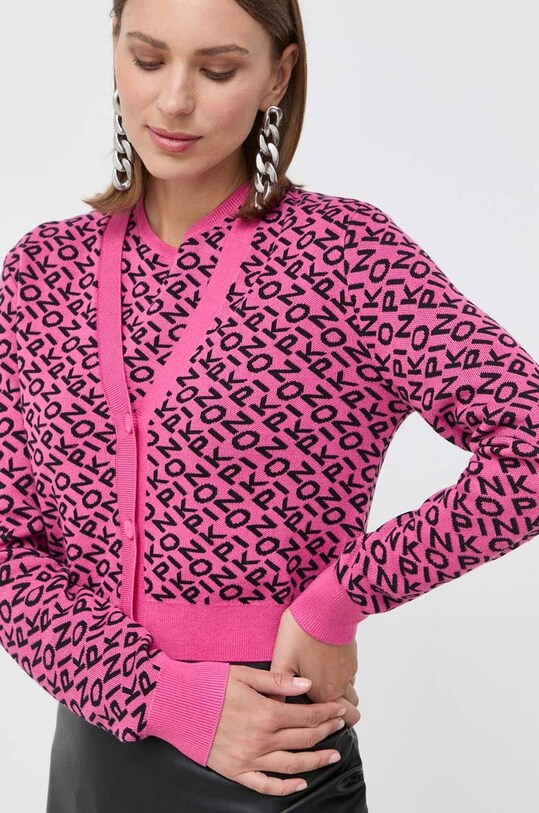 Pinko cardigan din amestec de lana violet 101633.A12K