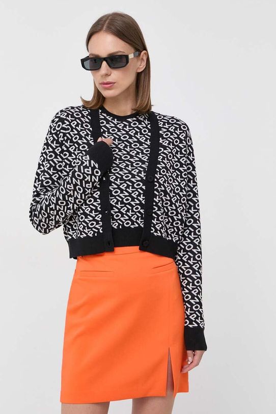 Pinko cardigan din amestec de lana negru 101633.A12K