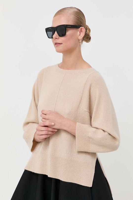 Pulover od kašmira Weekend Max Mara bez uzorka bež 2353660139600