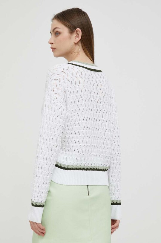 Îmbrăcăminte Pepe Jeans pulover de bumbac PL702018.800 alb