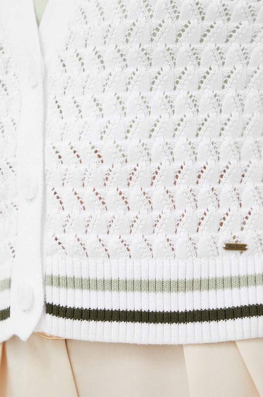 Pepe Jeans pamut pulóver PL702019.800 fehér