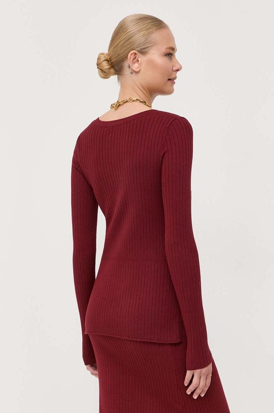 Odzież Max Mara Leisure sweter 2333660334600 bordowy