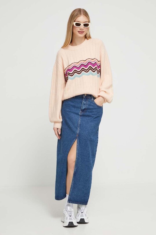 Roxy sweter ERJSW03575 różowy AW23