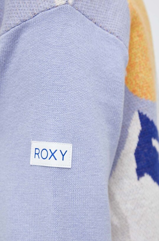 Svetr z vlněné směsi Roxy ERJFT04729 fialová