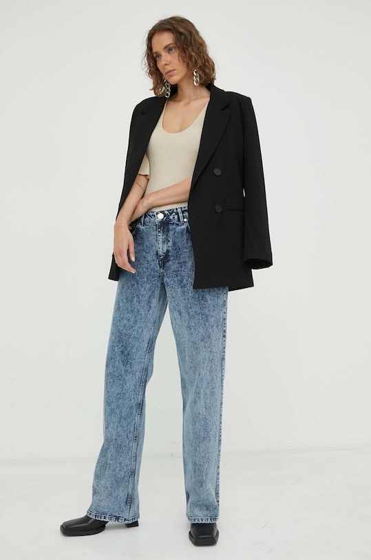 By Malene Birger sweter Q71805007 beżowy AW23