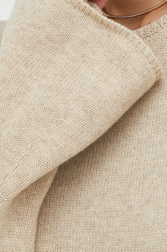 By Malene Birger sweter wełniany Q71803015 beżowy