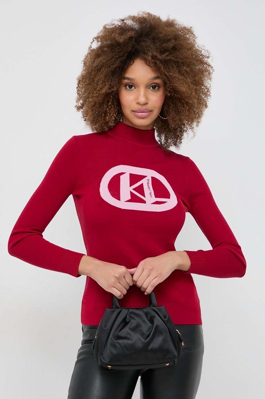 Karl Lagerfeld sweter pozostałe czerwony 235W2000