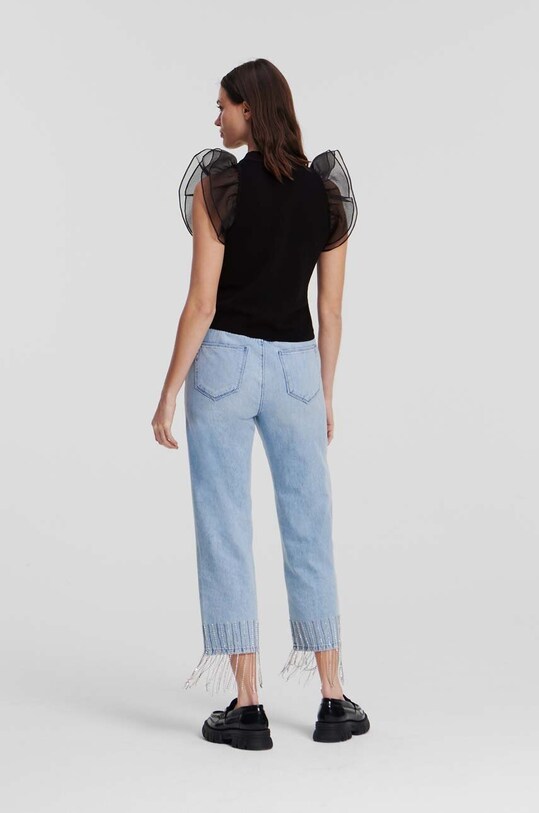 Odzież Karl Lagerfeld bluzka 235W2003 czarny