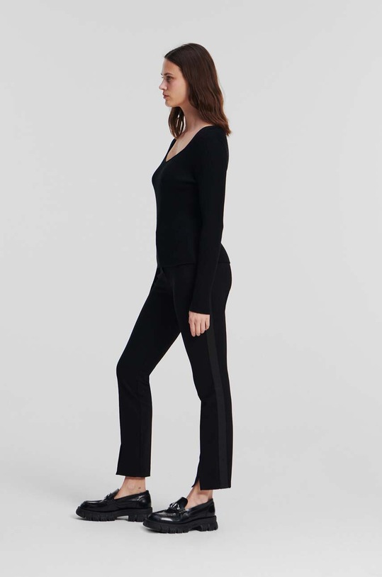 Karl Lagerfeld sweter czarny 235W2004