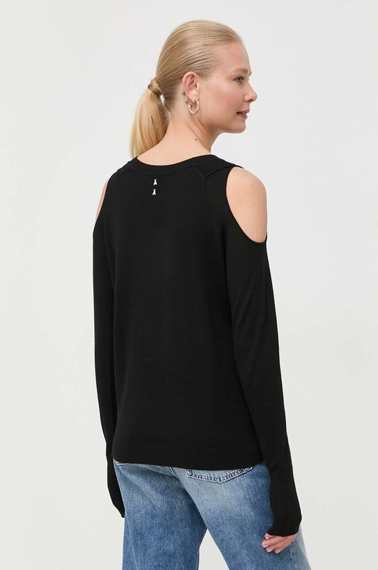 Odzież Patrizia Pepe sweter wełniany 8K0152.KM36 czarny