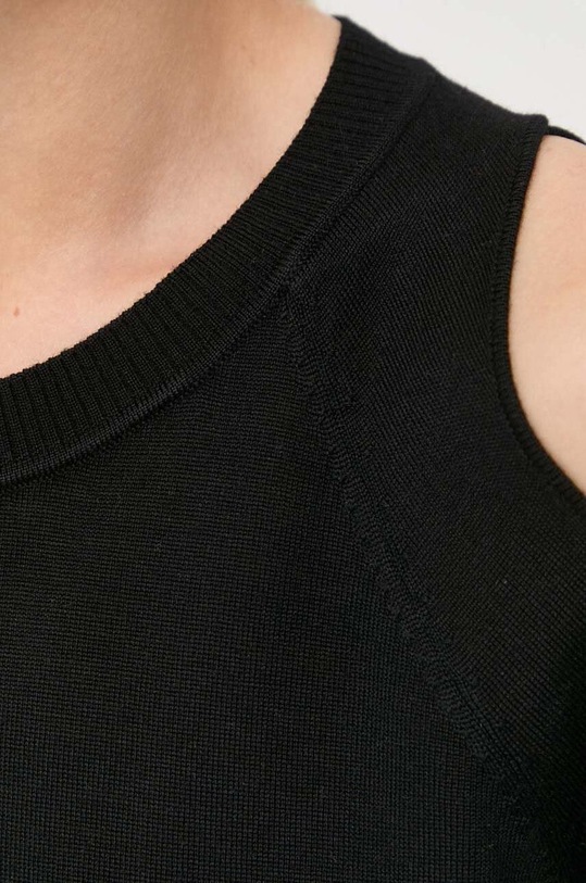Patrizia Pepe sweter wełniany 8K0152.KM36 czarny