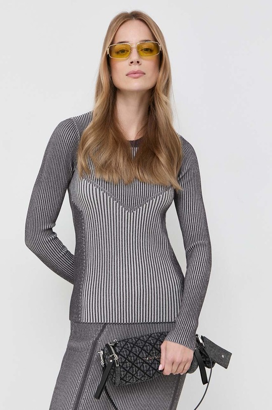 Svetr Patrizia Pepe směs šedá 8K0165.K123