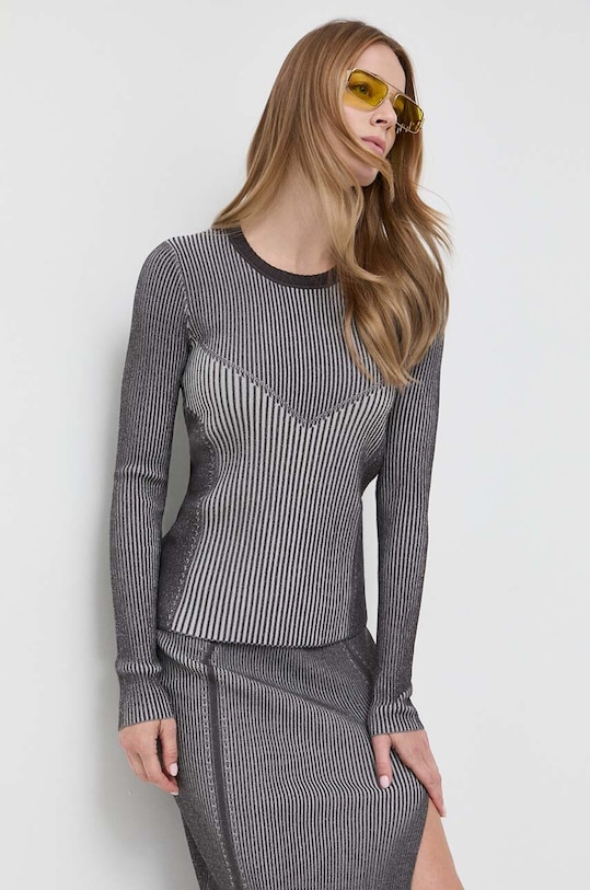 Svetr Patrizia Pepe šedá 8K0165.K123