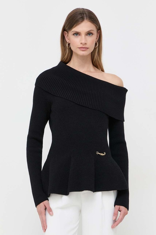 Elisabetta Franchi pulover groase negru MK72Q36E2