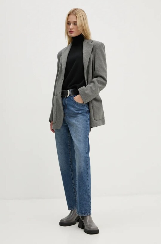 Вовняний светр Drykorn 88586.420041 чорний AW24