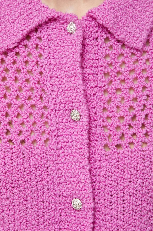 Stine Goya cardigan din lana SG5094 roz