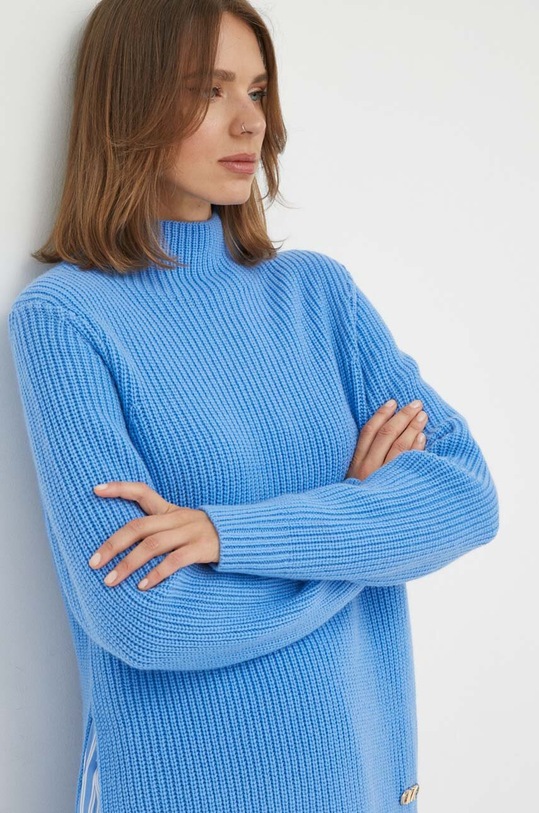 Vlněný svetr MICHAEL Michael Kors modrá MF360O36V1