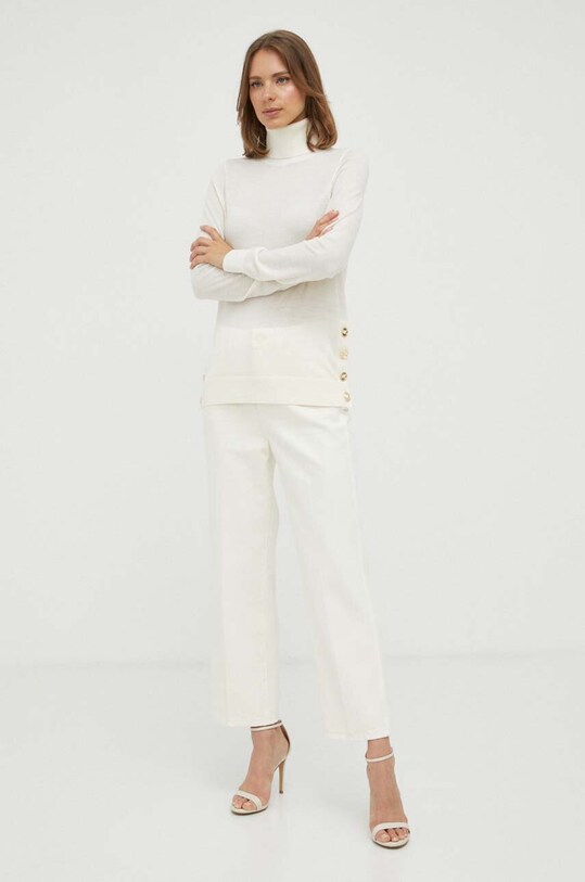 Вовняний светр MICHAEL Michael Kors MF360NV4VR бежевий AW23