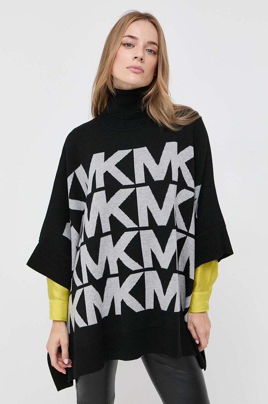 MICHAEL Michael Kors poncho din amestec de lana negru MF16073CSN