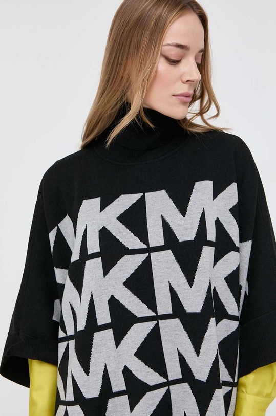 Пончо с примесью шерсти MICHAEL Michael Kors MF16073CSN чёрный