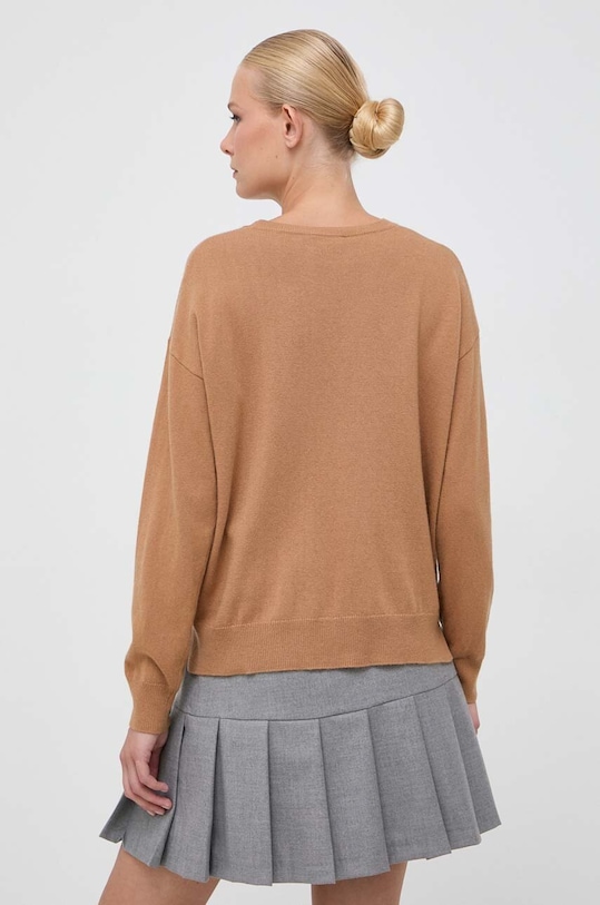 Odzież Liu Jo sweter z domieszką wełny MF3365.MS14G brązowy