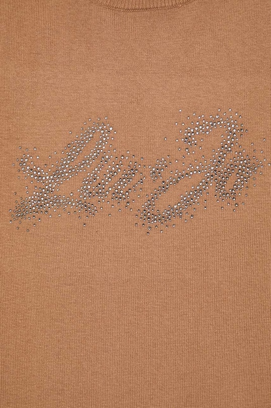 Liu Jo sweter z domieszką wełny MF3365.MS14G brązowy