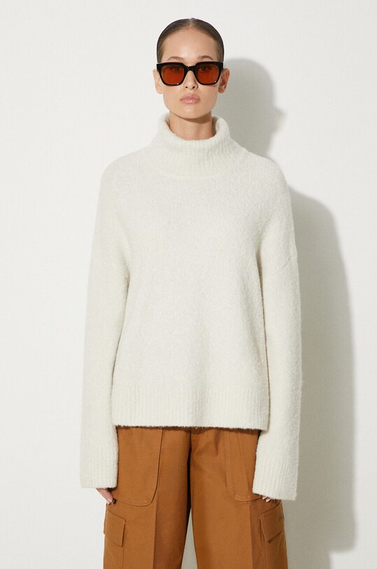 Samsoe Samsoe wool jumper chunky beige F23300028