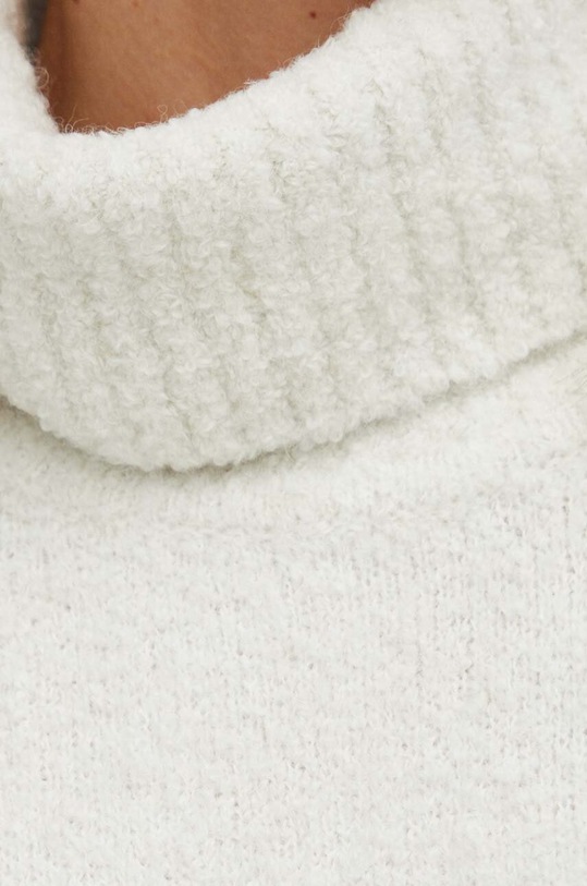 Samsoe Samsoe sweter wełniany F23300028 beżowy