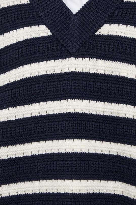 Samsoe Samsoe sweter z domieszką wełny F23300195 granatowy