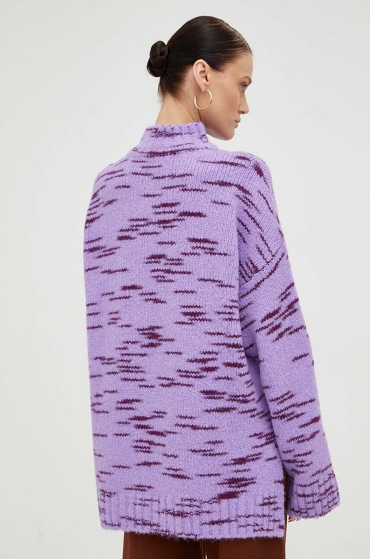 Одяг Светр з домішкою вовни Samsoe Samsoe F23300139 фіолетовий