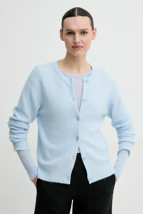 Samsoe Samsoe cardigan in lana NOR lana blu F16422744