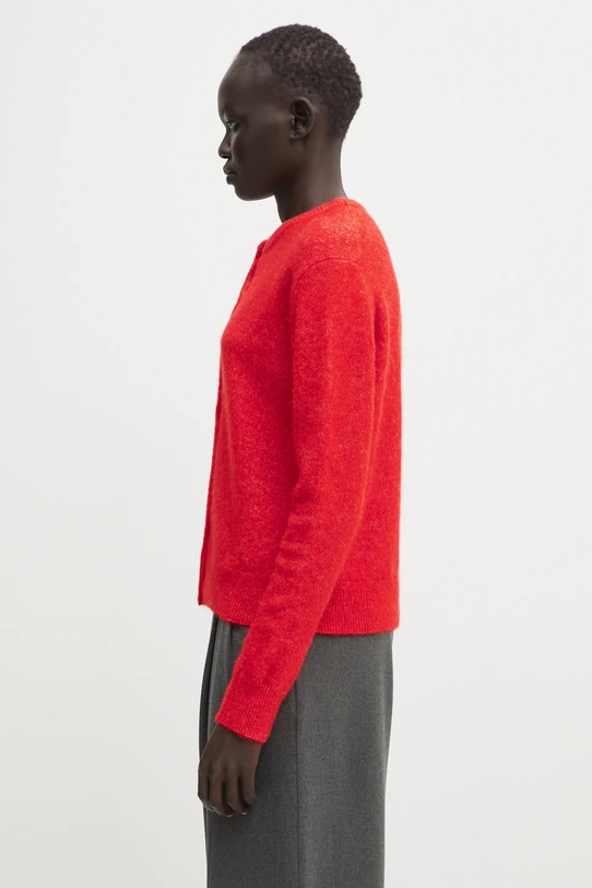 Шерстяной кардиган Samsoe Samsoe NOR F16422744 красный SS25