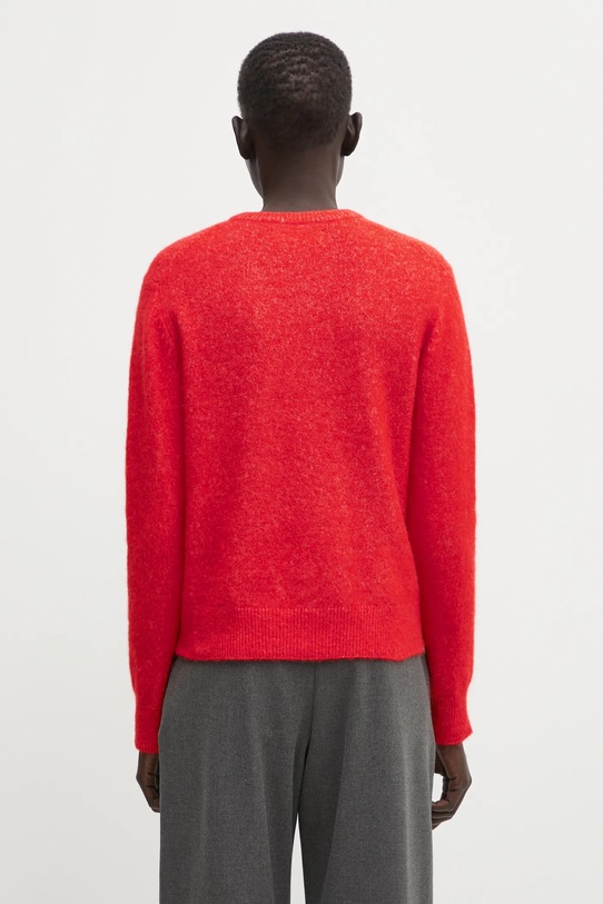 Одежда Шерстяной кардиган Samsoe Samsoe NOR F16422744 красный