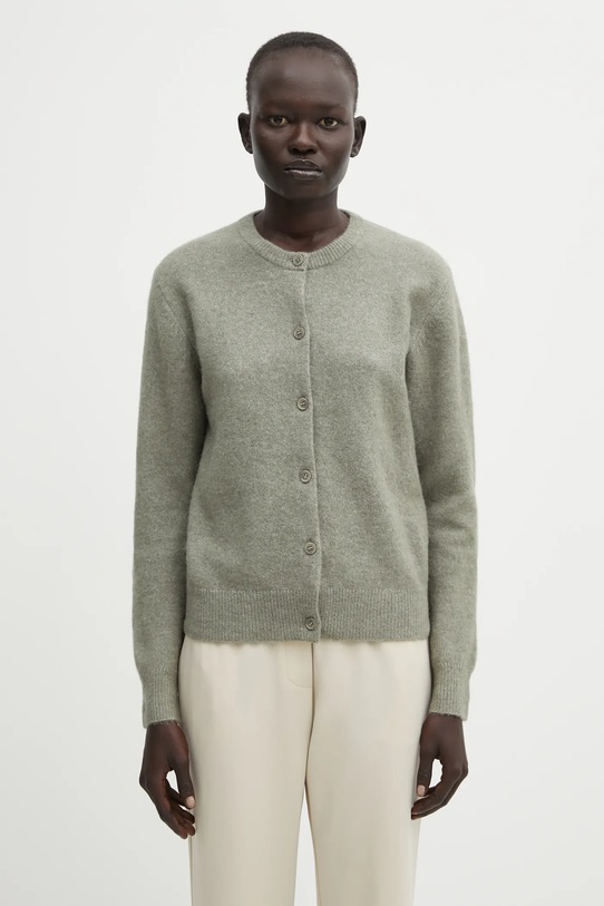 Vuneni kardigan Samsoe Samsoe NOR zelena F16422744