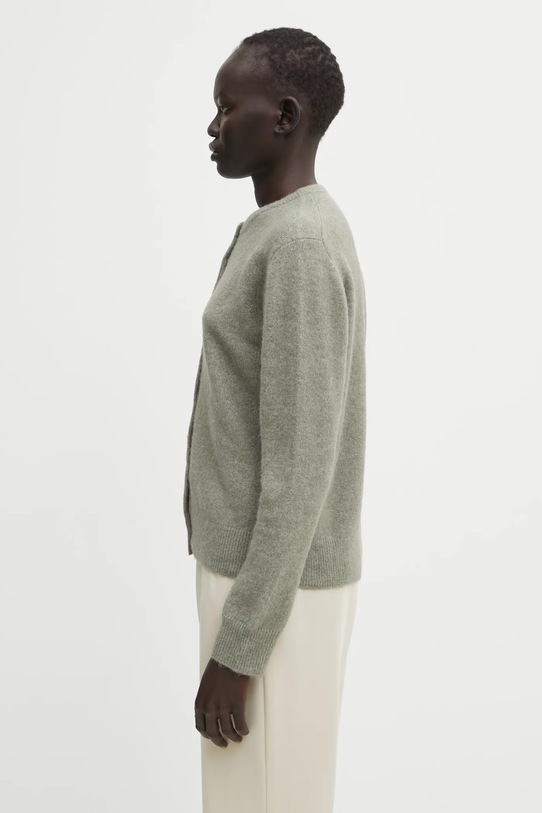 Vuneni kardigan Samsoe Samsoe NOR F16422744 zelena SS25