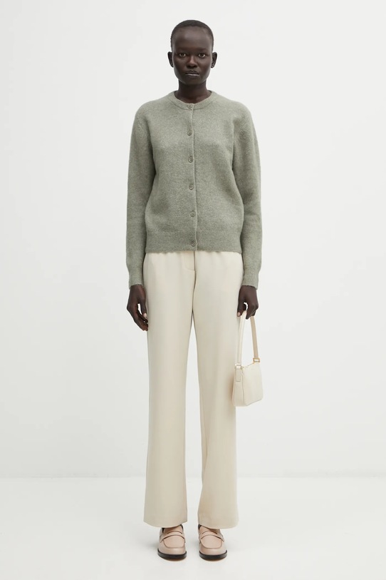 Vuneni kardigan Samsoe Samsoe NOR F16422744 zelena